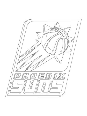 Phoenix Suns Logo  Coloring Page